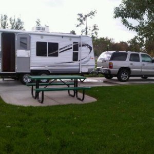 Maiden Voyage.  My TT and sister's Yukon