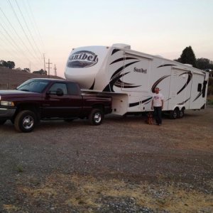 Me, Bandit and our 2013 Sanibel 3500