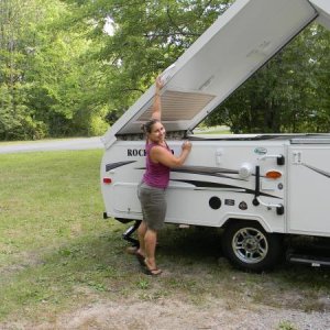 Me "helping" pack up!