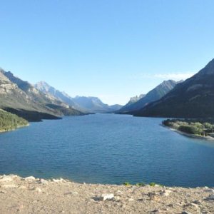 overlooking the village of Waterton