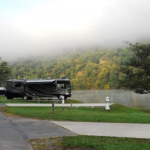 Early morning fog at the Lake