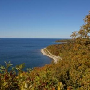 View of shore line at Eagle Bluff - Peninsula State Park, WI.