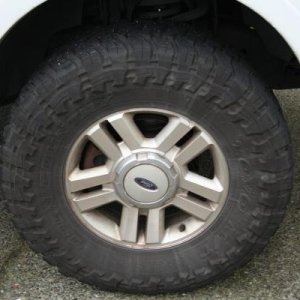 What I had previously....35" Toyo MT tires. Great off road HORRIBLE for towing!