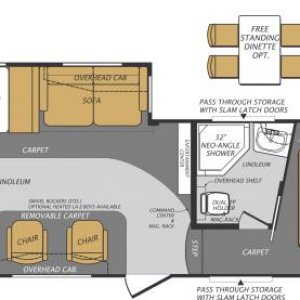 F281RKX
Length = 30'3"
Ship Weight = 7,850lbs
GVWR = 11,240lbs
Cargo Capacity = 3,330lbs