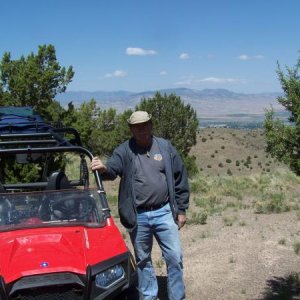 On top of Black Mtn. near Salina, UT