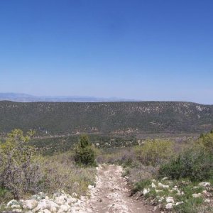 Rocky and steep portion of the All American Trail near Salina, UT