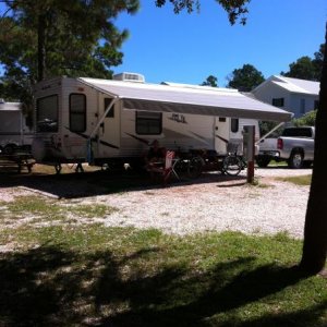 Rivers End Campground, our spot, September 2012