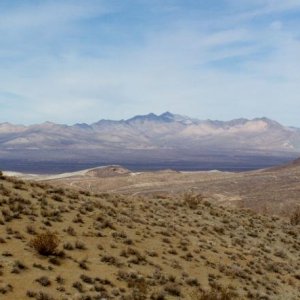 View from Burro Schmidt tunnel, Mojave desert.