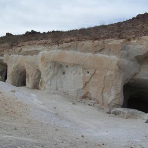 Talc mines Mojave Desert.