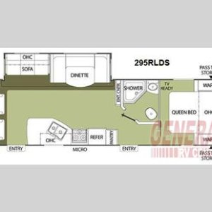 2011 Coachman Freedom express 295RLDS floor plan