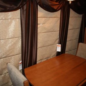 Dining Table & Curtains