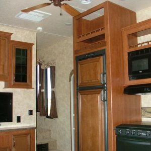 kitchen with wood inserts