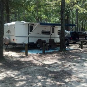 Santee state park, Santee, SC on Lake Marion.  Nice campground.