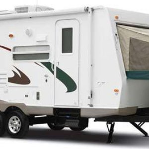 forest river shamrock expandable travel trailer exterior 21SS