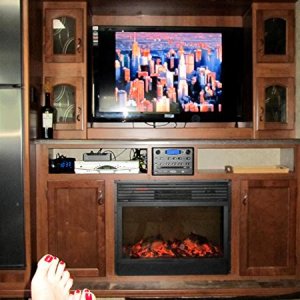 The Entertainment Center and my feet