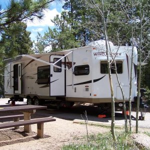 Our campsite at Mueller State Park near Divide, CO