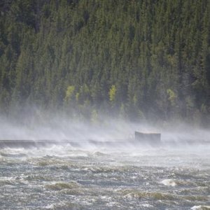 We had high winds the whole trip.  This is the lake outside Nederland, CO