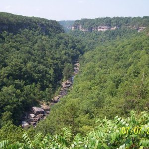 The more adventurous could hike down some trails to the water below...