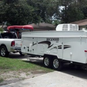 Three River State Park Sneads, Florida USA Camping HW296 Rockwood Popup towing ram 1500 5.7