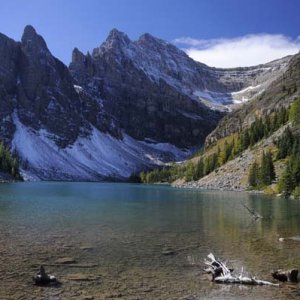 We came across this little lake on a hike up the mountain adjacent to Lake Louise to get to a chalet.