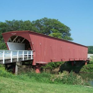 One of the covered bridges in Madison County, IA near Winterset