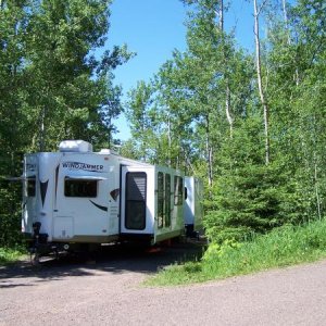 Campsite at Tettegouche State Park near Silver Bay, MN