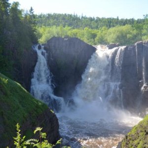 Grand Portage State Park--Minnesota on the left and Canada on the right