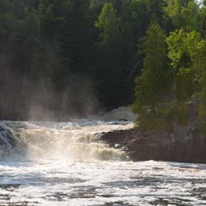 Two Steps Falls in Tettegouche State Park