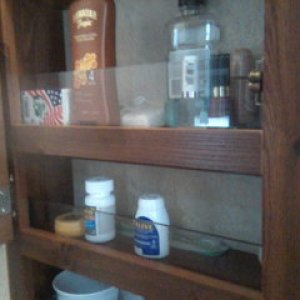 plexiglass in vanity med cabinet