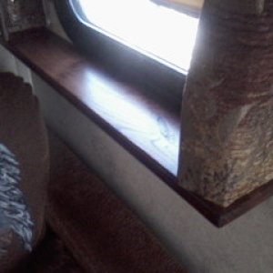 window sill beside couch