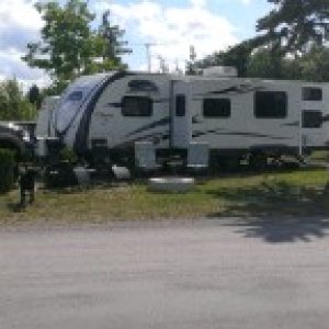 Camping at Mackinaw Mill Creek Campground, Mackinaw City, Michigan