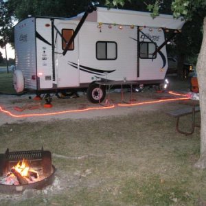 Lovewell State Park, KS. camp site