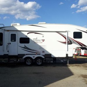 New trailer at the dealer.