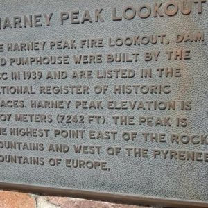 Harney Peak Plaque