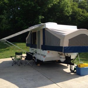 First night at Tom Johnson's Campground in Marion, NC.