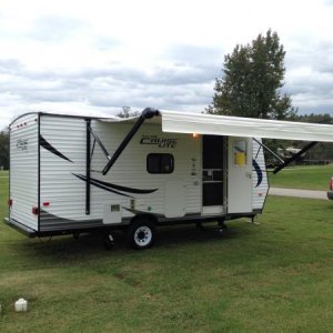 First night at Tom Johnson Campground in Marion, NC.