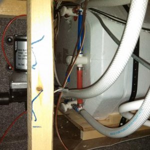 Hot water tank bypass and plumbing