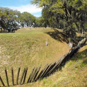 Fort McAllister State Park, GA The actual fort area of the park.