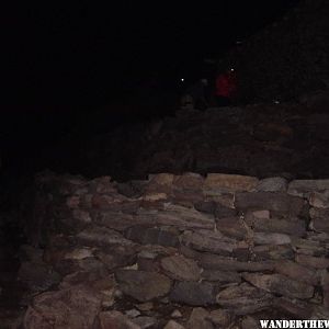 Climbers getting ready to head for the summit