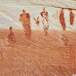 Indian art in Horseshoe Canyon