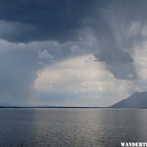 driving south into the Tetons