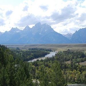 The Snake River and the Tetons