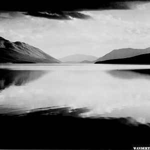 "Evening, McDonald Lake, Glacier National Park" by Ansel Adams, ca. 1933-1942