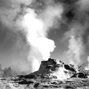 "Castle Geyser Coye, Yellowstone National Park" by Ansel Adams, ca. 1933-1942