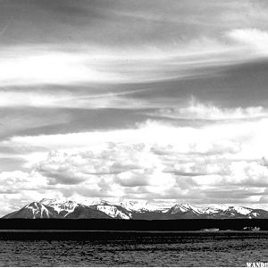 "Yellowstone Lake, Mt. Sheridan" by Ansel Adams, ca. 1933-1942