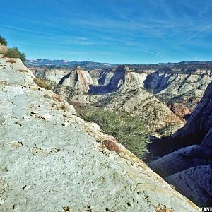 Zion's West Rim Trail is blasted from solid rock