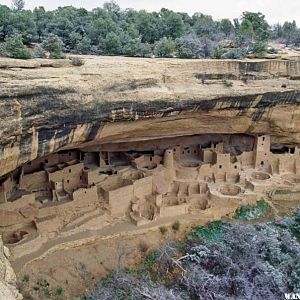 Spruce Tree House from Mesa Verde Rim