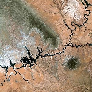 Satellite Imagery of Lake Powell