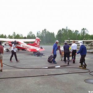 Busy Talkeetna Airport