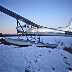 Beached Float Plane on Glenn Hwy